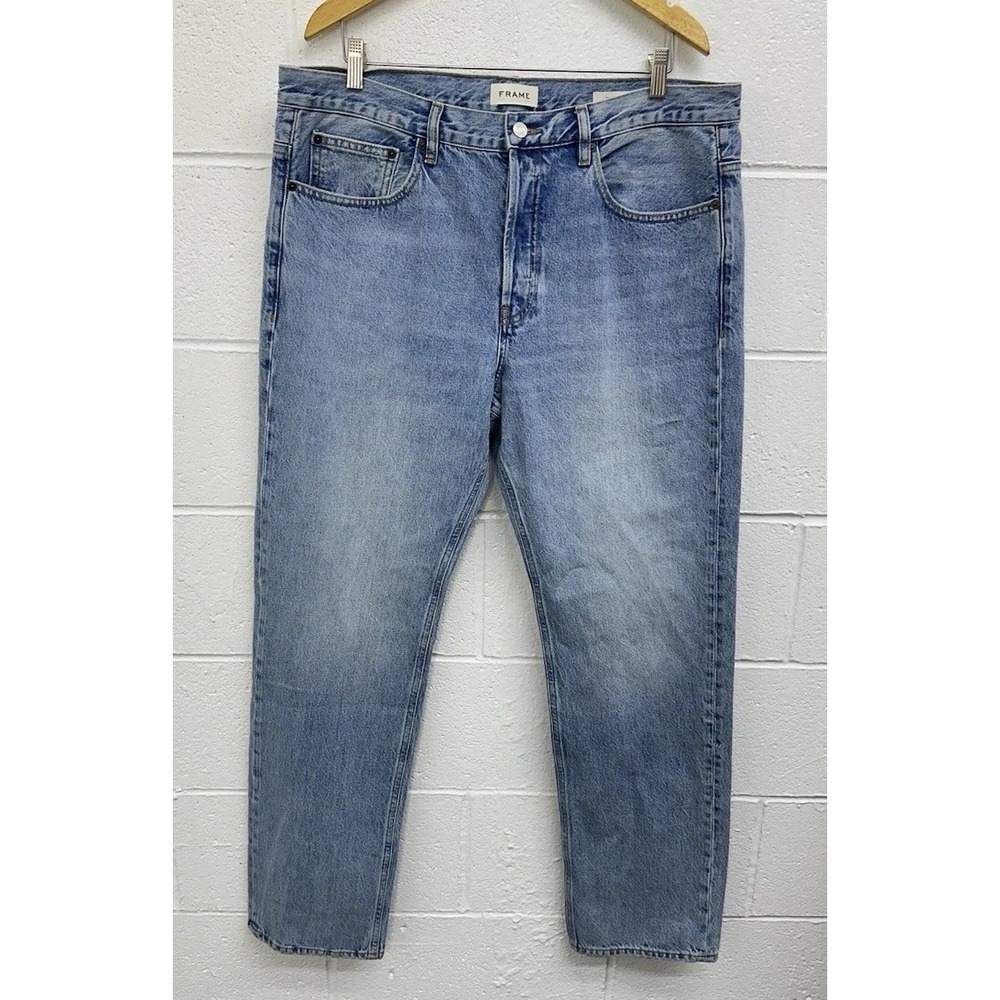 FRAME Denim Straight‎ Leg Jefferson Light Wash Jeans / Men's 36 (38x33)